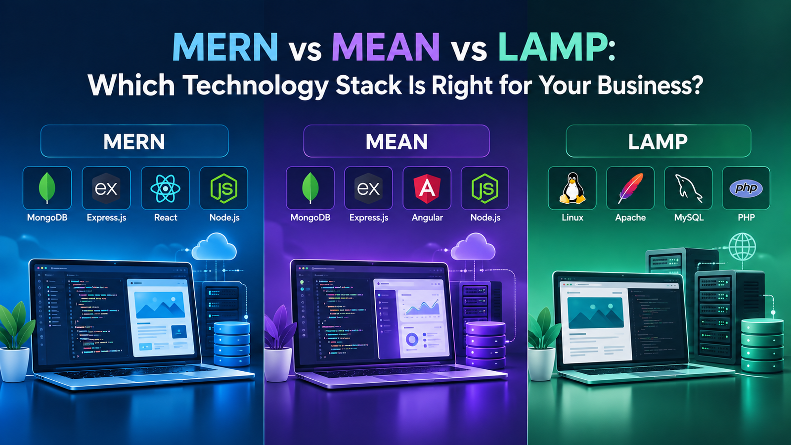 MERN vs MEAN vs LAMP